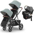 UPPAbaby Vista V3 Double Stroller + Mesa/Aria Travel System