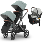 UPPAbaby Vista V3 Double Stroller + Mesa/Aria Travel System