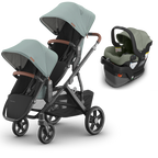 UPPAbaby Vista V3 Double Stroller + Mesa/Aria Travel System