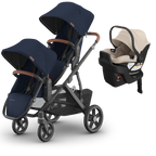 UPPAbaby Vista V3 Double Stroller + Mesa/Aria Travel System