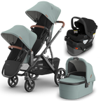 UPPAbaby Vista V3 Double Stroller + Bassinet + Mesa/Aria Travel System