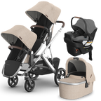 UPPAbaby Vista V3 Double Stroller + Bassinet + Mesa/Aria Travel System