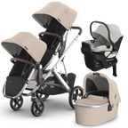 UPPAbaby Vista V3 Double Stroller + Bassinet + Mesa/Aria Travel System