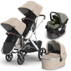 UPPAbaby Vista V3 Double Stroller + Bassinet + Mesa/Aria Travel System