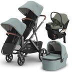 UPPAbaby Vista V3 Double Stroller + Bassinet + Mesa/Aria Travel System