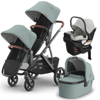 UPPAbaby Vista V3 Double Stroller + Bassinet + Mesa/Aria Travel System