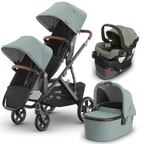 UPPAbaby Vista V3 Double Stroller + Bassinet + Mesa/Aria Travel System