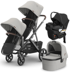 UPPAbaby Vista V3 Double Stroller + Bassinet + Mesa/Aria Travel System