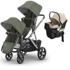 UPPAbaby Vista V3 Double Stroller + Mesa/Aria Travel System