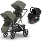 UPPAbaby Vista V3 Double Stroller + Mesa/Aria Travel System
