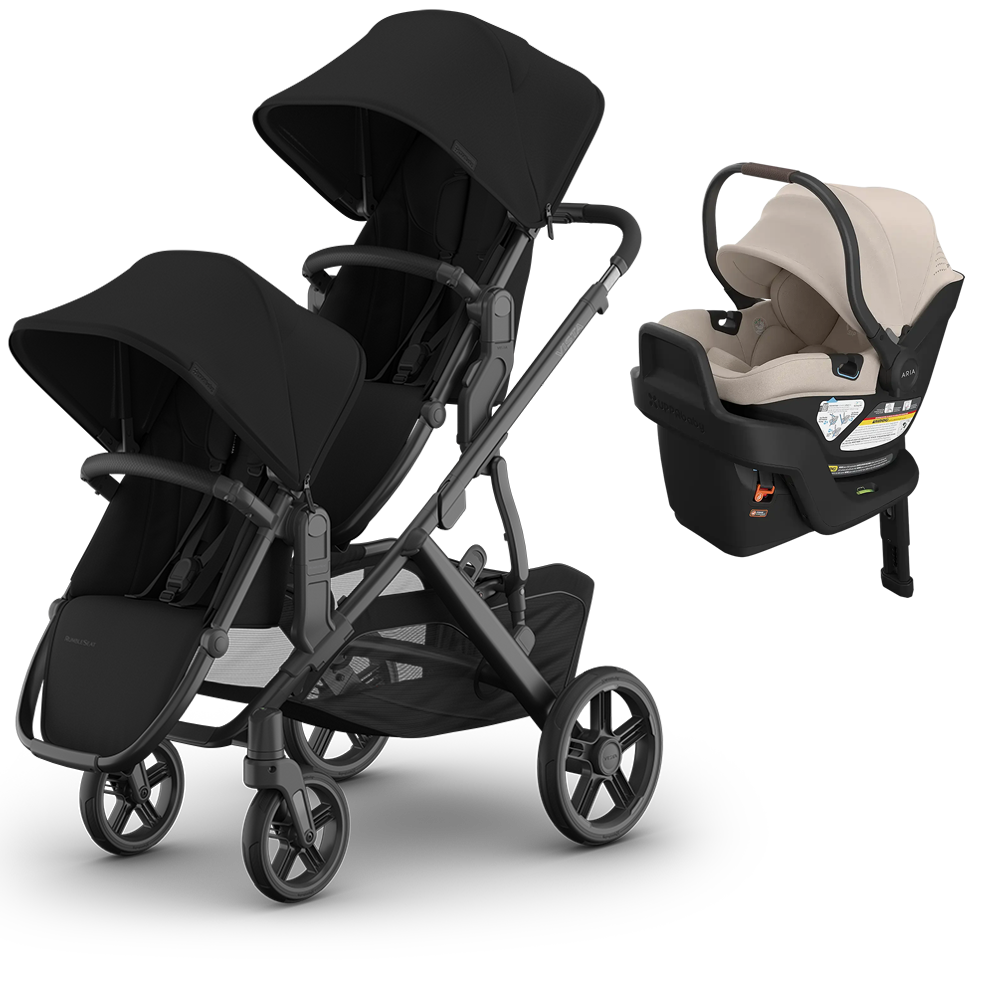 UPPAbaby Vista V3 Double Stroller + Mesa/Aria Travel System