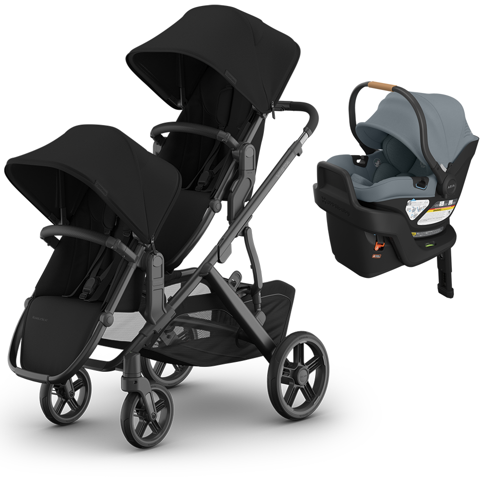 UPPAbaby Vista V3 Double Stroller + Mesa/Aria Travel System