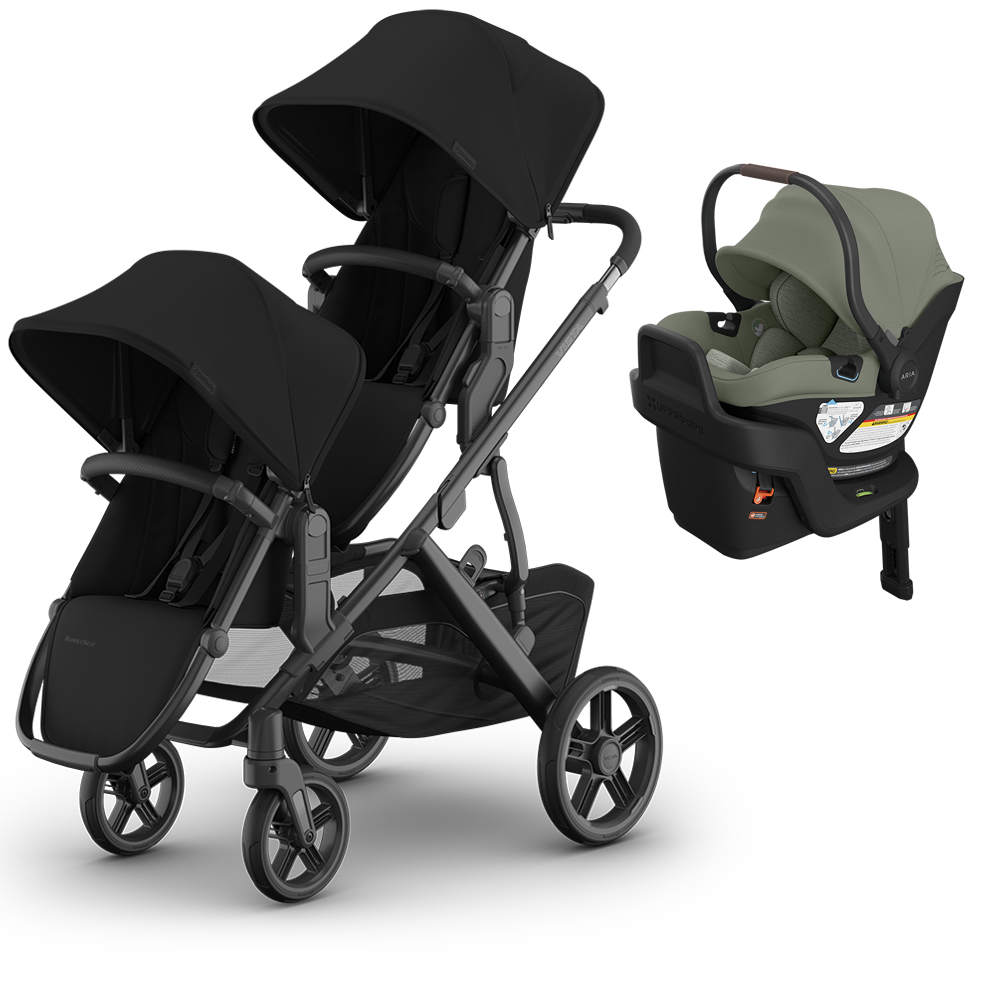 UPPAbaby Vista V3 Double Stroller + Mesa/Aria Travel System