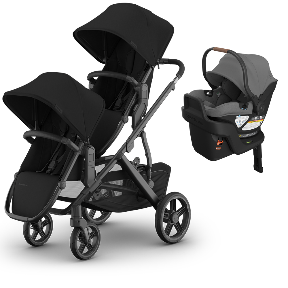 UPPAbaby Vista V3 Double Stroller + Mesa/Aria Travel System