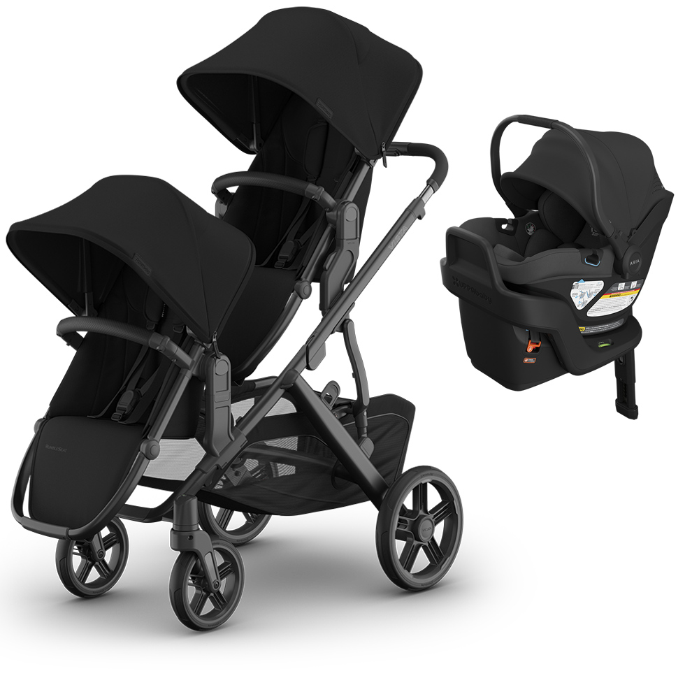 UPPAbaby Vista V3 Double Stroller + Mesa/Aria Travel System