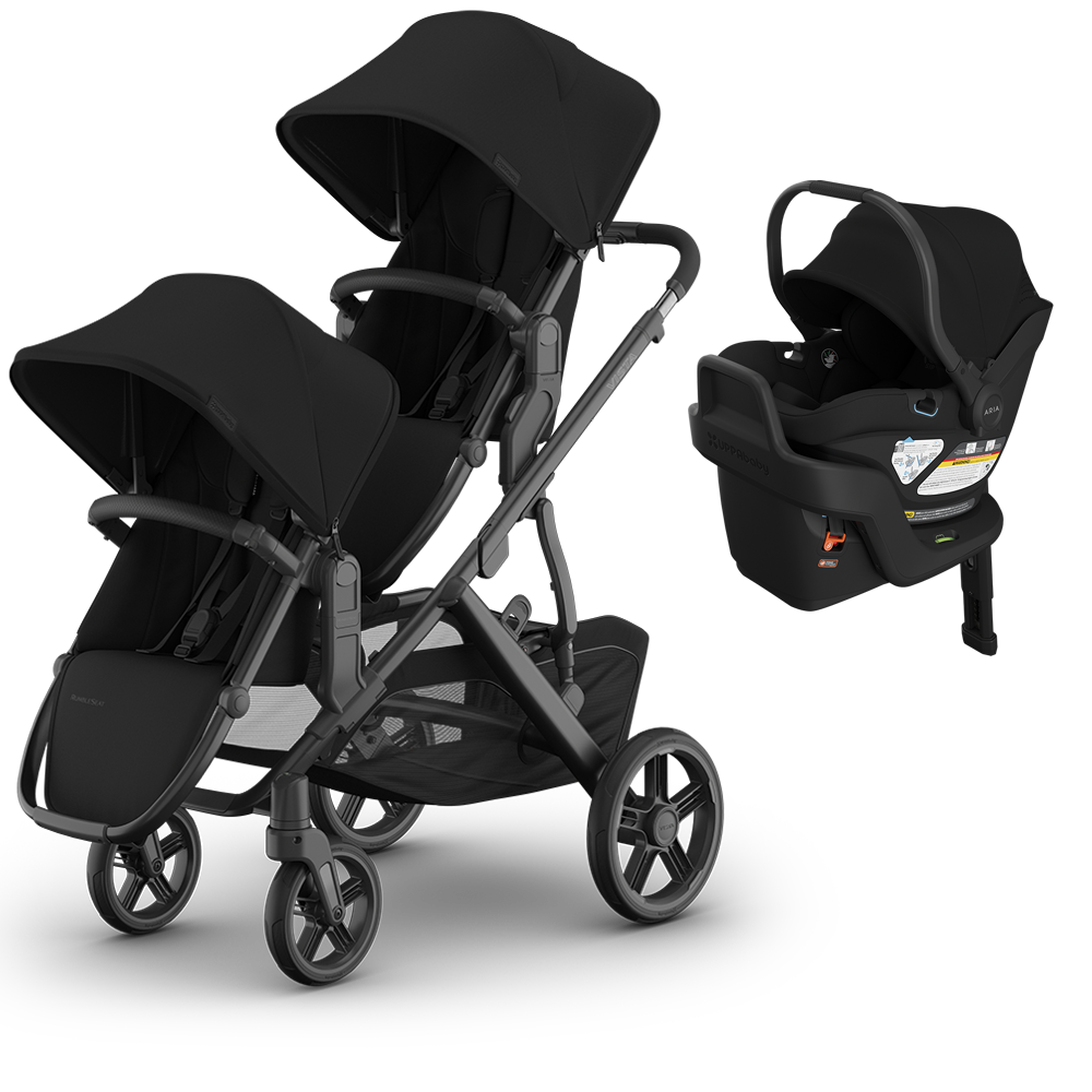 UPPAbaby Vista V3 Double Stroller + Mesa/Aria Travel System
