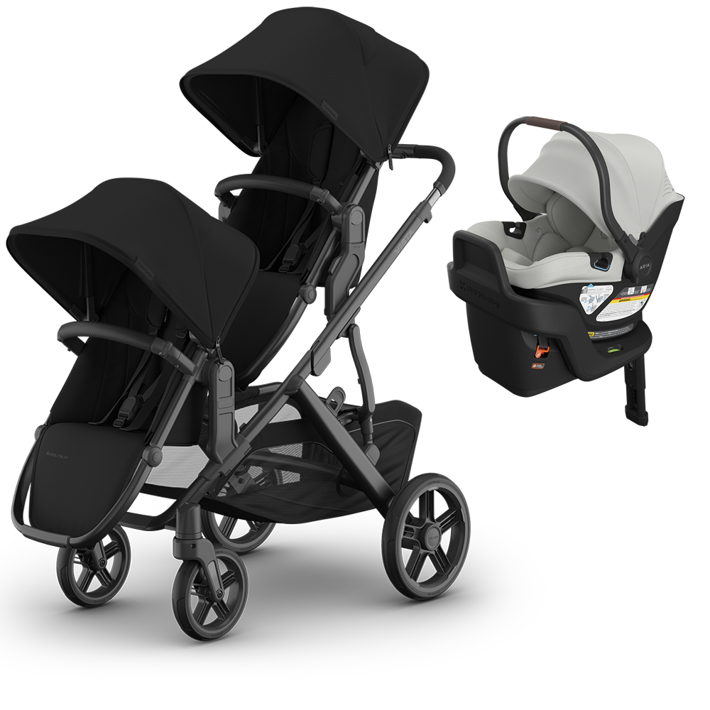 UPPAbaby Vista V3 Double Stroller + Mesa/Aria Travel System