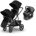 UPPAbaby Vista V3 Double Stroller + Mesa/Aria Travel System