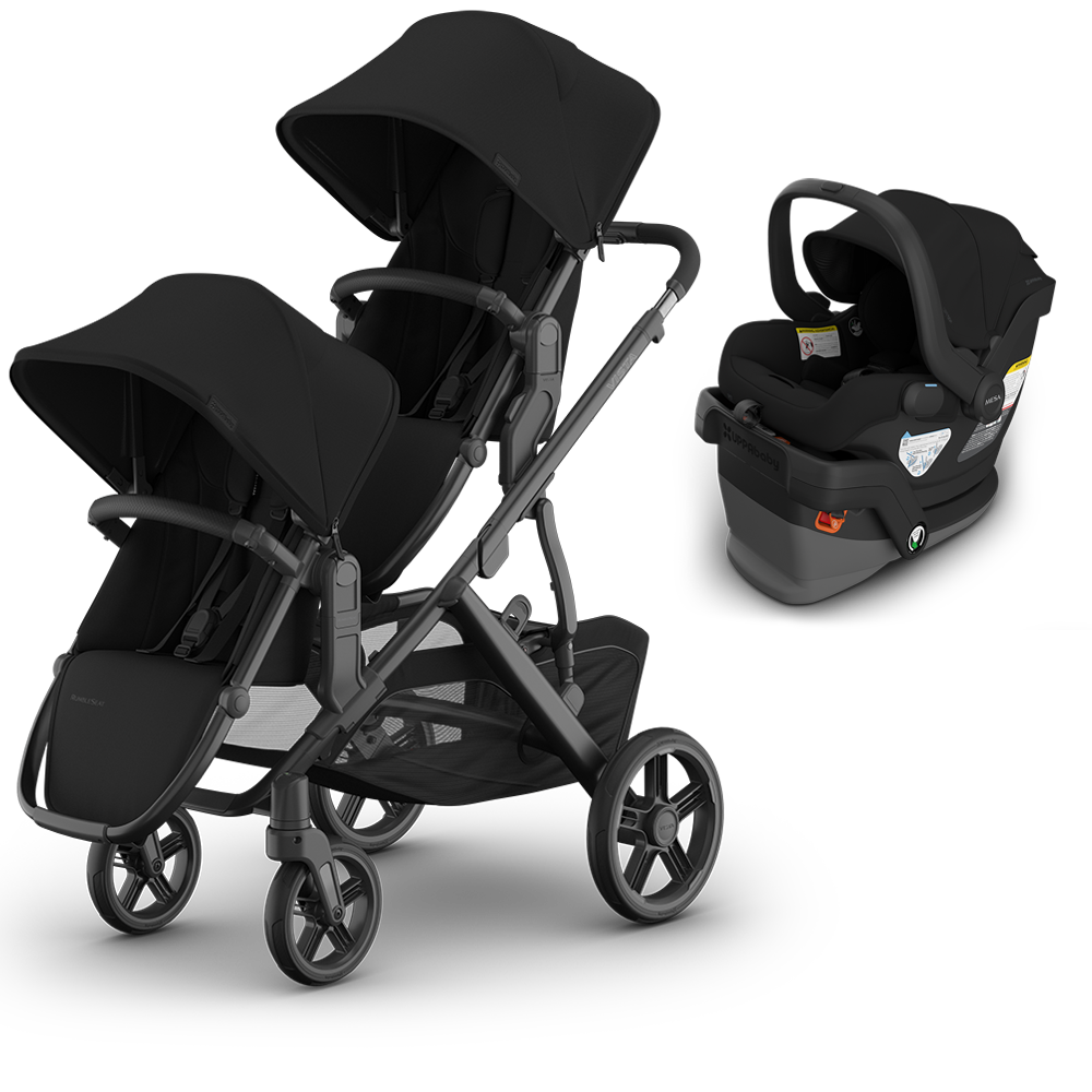 UPPAbaby Vista V3 Double Stroller + Mesa/Aria Travel System