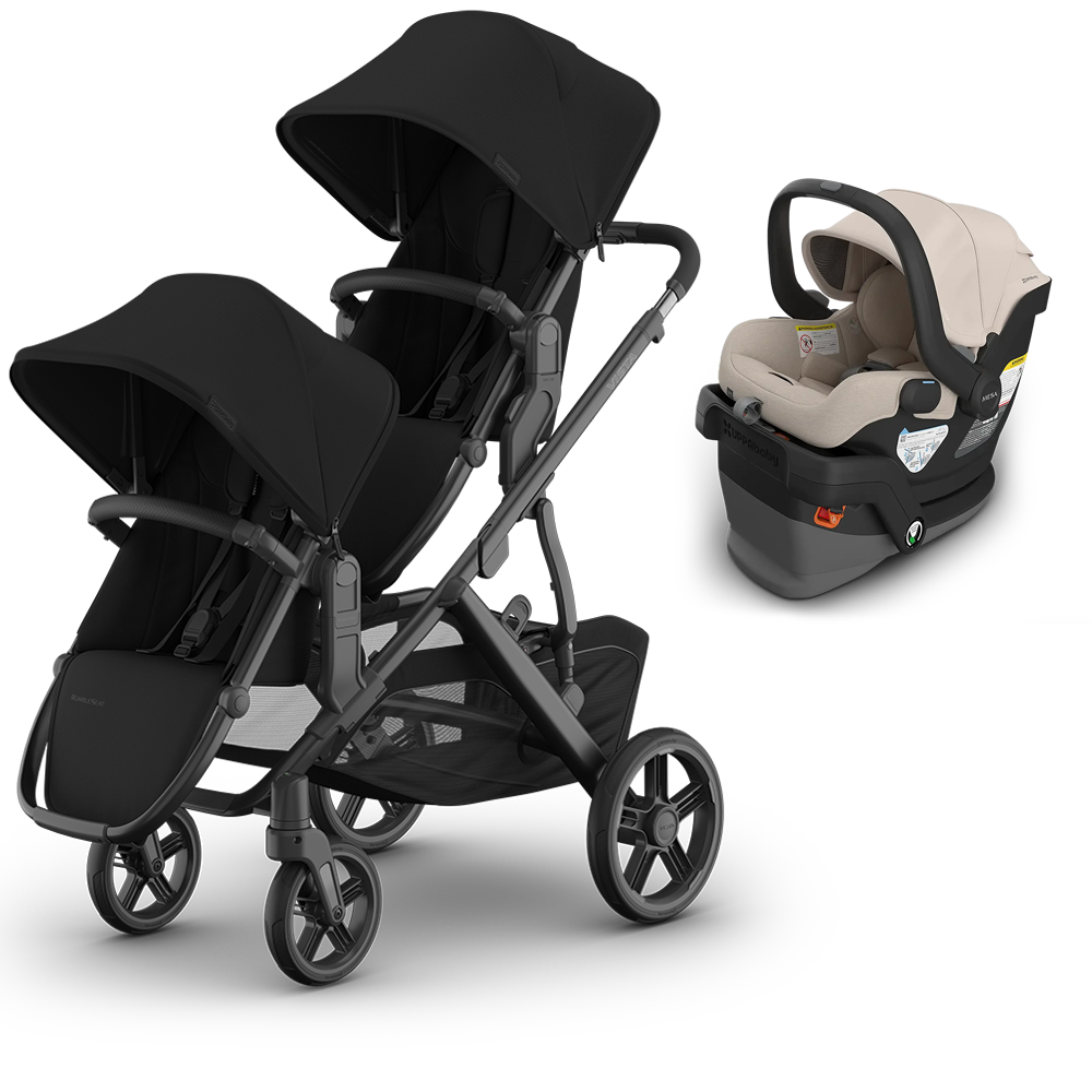UPPAbaby Vista V3 Double Stroller + Mesa/Aria Travel System
