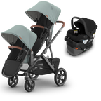 UPPAbaby Vista V3 Double Stroller + Mesa/Aria Travel System