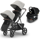 UPPAbaby Vista V3 Double Stroller + Mesa/Aria Travel System