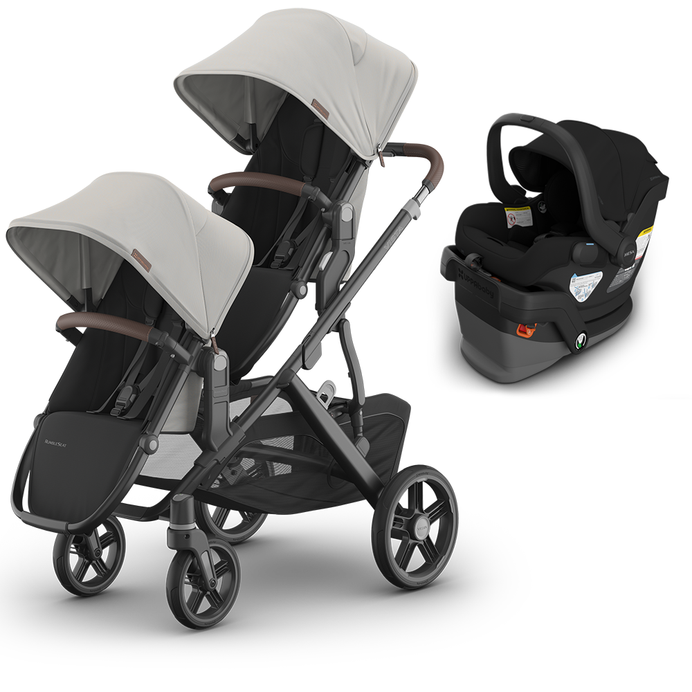 UPPAbaby Vista V3 Double Stroller + Mesa/Aria Travel System