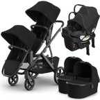UPPAbaby Vista V3 Double Stroller for TWINS + 2 Bassinets + 2 Mesa/Aria Car Seats