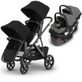 UPPAbaby Vista V3 Double Stroller for TWINS + 2 Mesa/Aria Car Seats