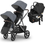 UPPAbaby Vista V3 Double Stroller for TWINS + 2 Mesa/Aria Car Seats
