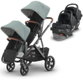 uppababy vista twin travel system, uppababy vista v3 twin with mesa car seats, uppababy vista v3 twin with car seats, uppababy vista v3 twin kenzi