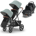 uppababy vista twin travel system, uppababy vista v3 twin with mesa car seats, uppababy vista v3 twin with car seats, uppababy vista v3 twin kenzi