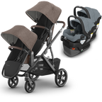 UPPAbaby Vista V3 Double Stroller for TWINS + 2 Mesa/Aria Car Seats