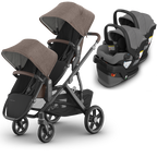 UPPAbaby Vista V3 Double Stroller for TWINS + 2 Mesa/Aria Car Seats