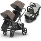 UPPAbaby Vista V3 Double Stroller for TWINS + 2 Mesa/Aria Car Seats