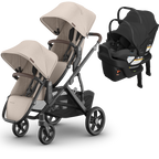 UPPAbaby Vista V3 Double Stroller for TWINS + 2 Mesa/Aria Car Seats