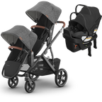UPPAbaby Vista V3 Double Stroller for TWINS + 2 Mesa/Aria Car Seats