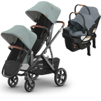 UPPAbaby Vista V3 Double Stroller for TWINS + 2 Mesa/Aria Car Seats