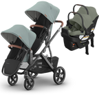 UPPAbaby Vista V3 Double Stroller for TWINS + 2 Mesa/Aria Car Seats