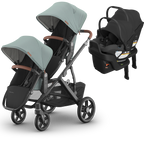 UPPAbaby Vista V3 Double Stroller for TWINS + 2 Mesa/Aria Car Seats