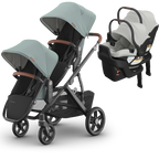 UPPAbaby Vista V3 Double Stroller for TWINS + 2 Mesa/Aria Car Seats