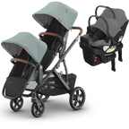 UPPAbaby Vista V3 Double Stroller for TWINS + 2 Mesa/Aria Car Seats