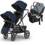 UPPAbaby Vista V3 Double Stroller for TWINS + 2 Mesa/Aria Car Seats
