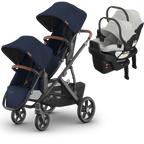 UPPAbaby Vista V3 Double Stroller for TWINS + 2 Mesa/Aria Car Seats