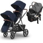UPPAbaby Vista V3 Double Stroller for TWINS + 2 Mesa/Aria Car Seats