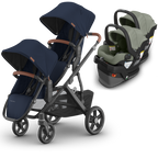 UPPAbaby Vista V3 Double Stroller for TWINS + 2 Mesa/Aria Car Seats
