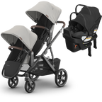 UPPAbaby Vista V3 Double Stroller for TWINS + 2 Mesa/Aria Car Seats