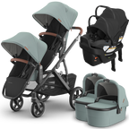 UPPAbaby Vista V3 Double Stroller for TWINS + 2 Bassinets + 2 Mesa/Aria Car Seats