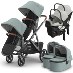 UPPAbaby Vista V3 Double Stroller for TWINS + 2 Bassinets + 2 Mesa/Aria Car Seats