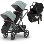 UPPAbaby Vista V3 Double Stroller for TWINS + 2 Mesa/Aria Car Seats